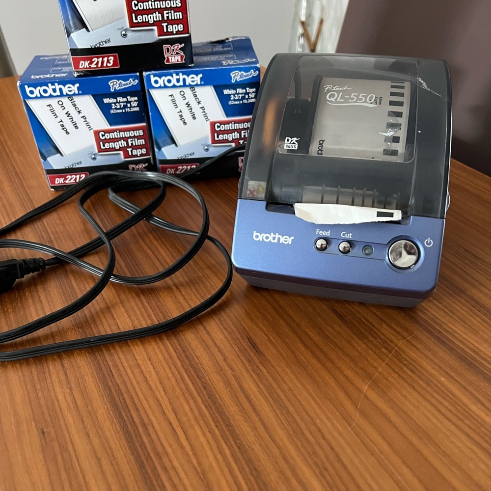 Brother QL-550 Label Printer in Blue